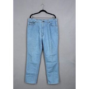 Vintage Levis Jeans Men 38x34 Light Wash Blue Solid Denim Silver Medal 90s